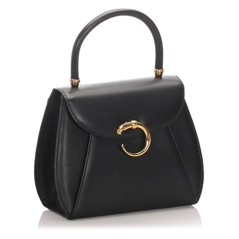 cartier panthere vintage borsa|Panthère leather handbag Cartier Black in Leather .